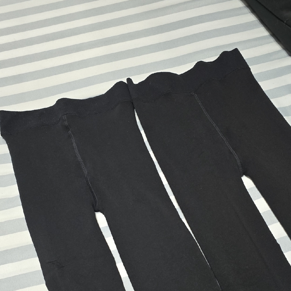 TWO pairs Fleece Lined Tights